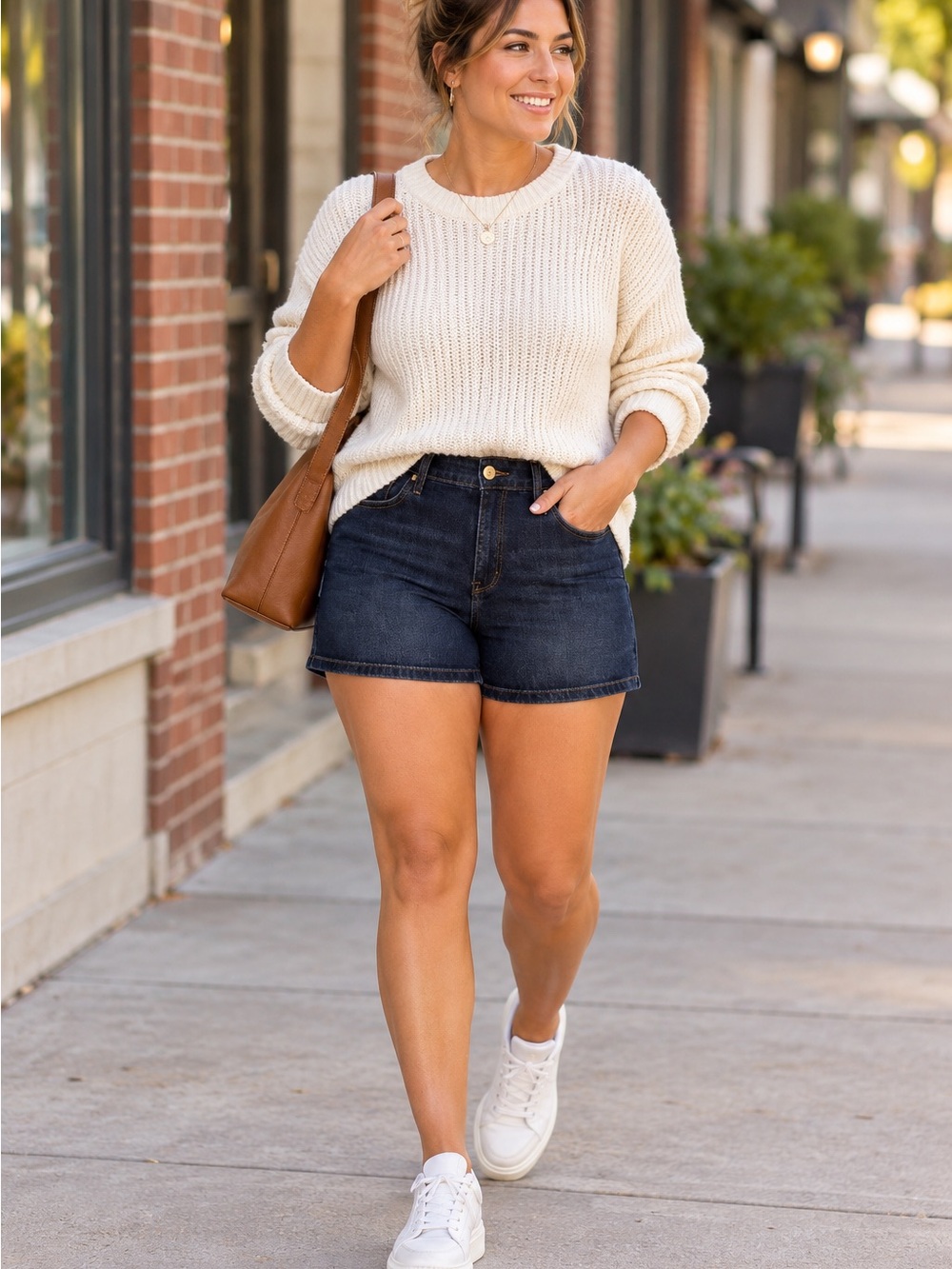 Seven7 Weekend Short Dark Wash Stretch Denim Shorts Size 16